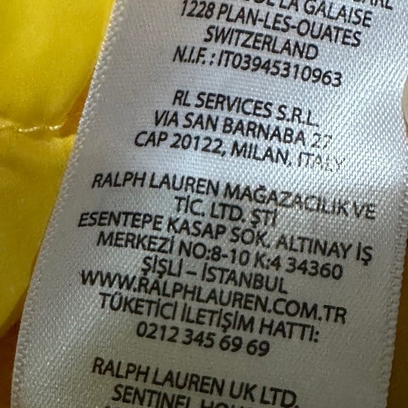 343 Polo Ralph Lauren | NWOT $190 Yellow Packable Down Vest (size XL) - Picture 15 of 16